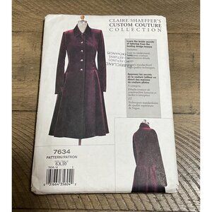 Vogue 7634 Claire Shaeffer's Custom Couture Collection Petite Lined Coat Fitted